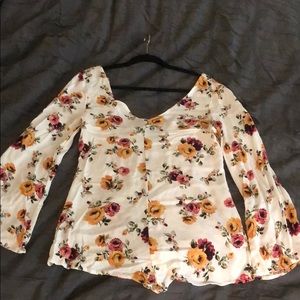 Honey Punch long sleeved romper